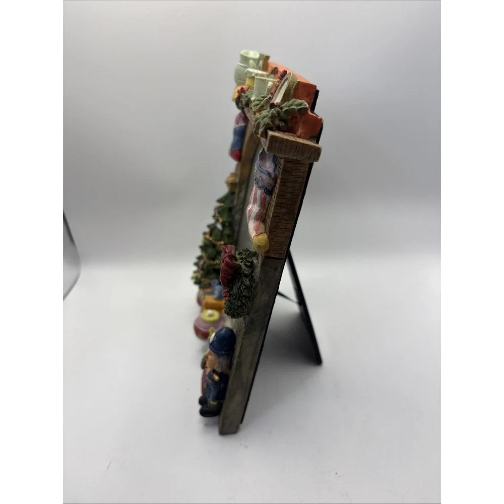 Christmas Picture Frame Fireplace Style Stocking 4x6 Glass Walmart‎